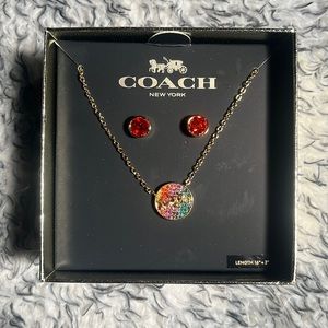 Coach Earring and Necklace set